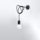 Wall lamp EDISON black