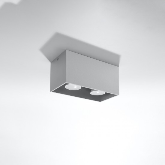 Ceiling lamp QUAD grey