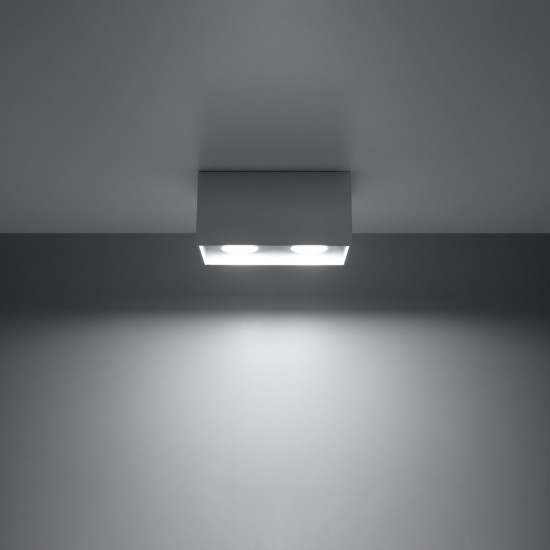 Ceiling lamp QUAD grey