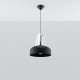 Pendant lamp CASCO black/white