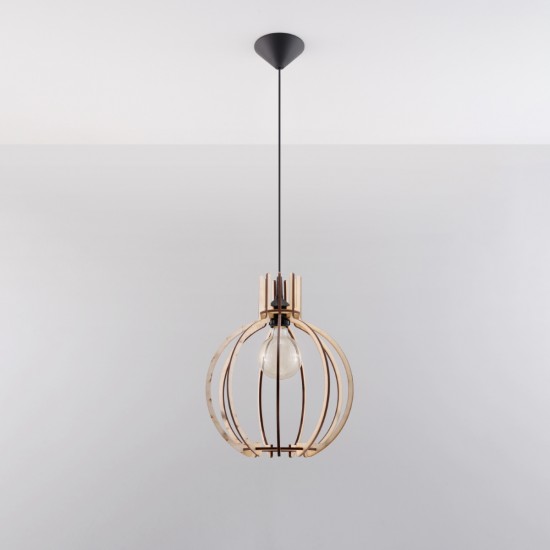 Pendant lamp ARANCIA natural wood