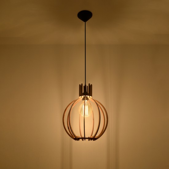 Pendant lamp ARANCIA natural wood