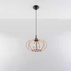 Pendant lamp MANDELINO natural wood