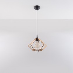 Pendant lamp POMPELMO natural wood