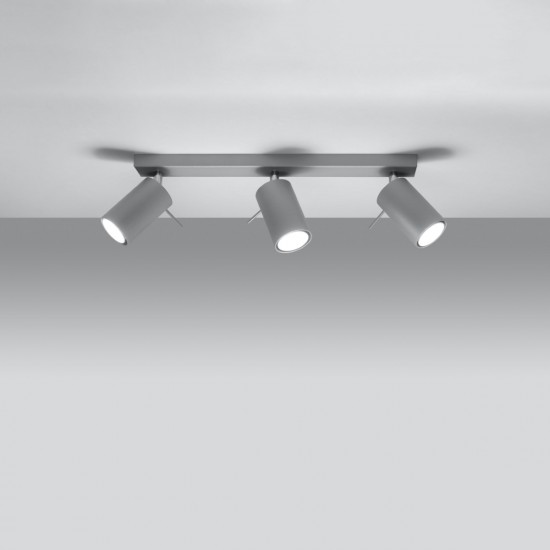 Ceiling lamp RING 3 grey