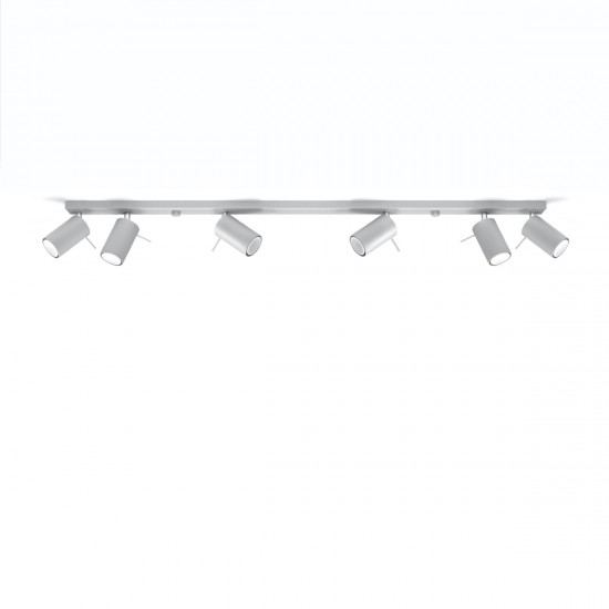 Ceiling lamp RING 6L grey