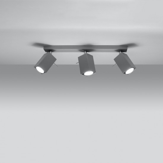 Ceiling lamp MERIDA 3 grey