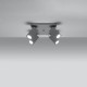 Ceiling lamp MERIDA 4 grey