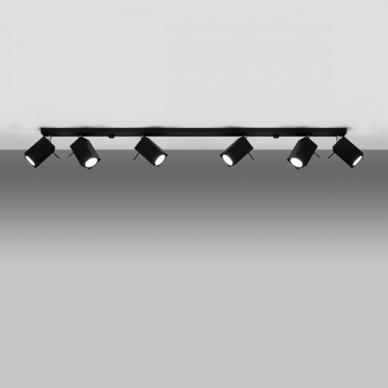 Ceiling lamp MERIDA 6L black
