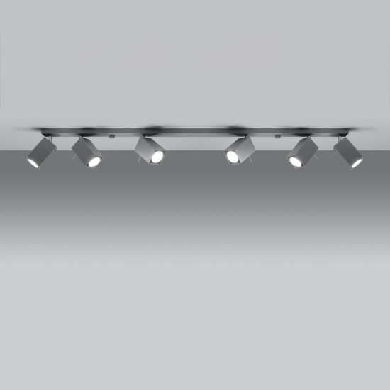 Ceiling lamp MERIDA 6L grey