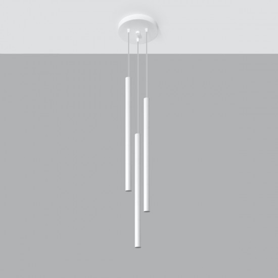 Pendant lamp PASTELO 3P white