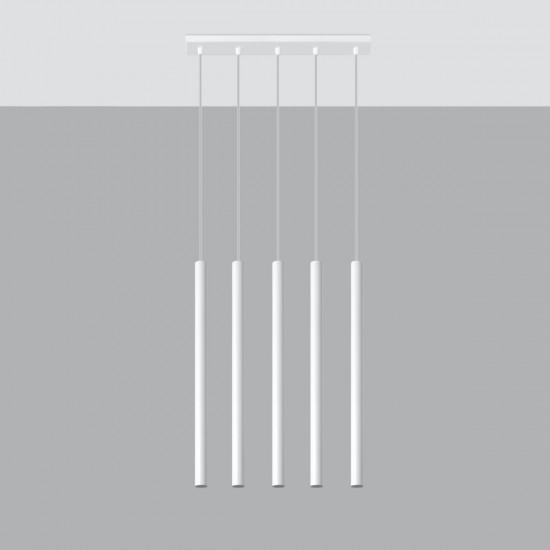 Pendant lamp PASTELO 5 white