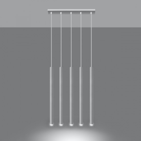 Pendant lamp PASTELO 5 white