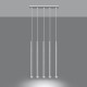 Pendant lamp PASTELO 5 white