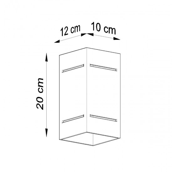 Wall lamp BLOCCO white