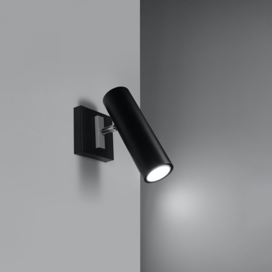 Wall lamp DIREZIONE black