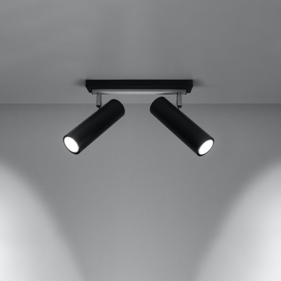 Ceiling lamp DIREZIONE 2 black