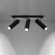 Ceiling lamp DIREZIONE 3 black