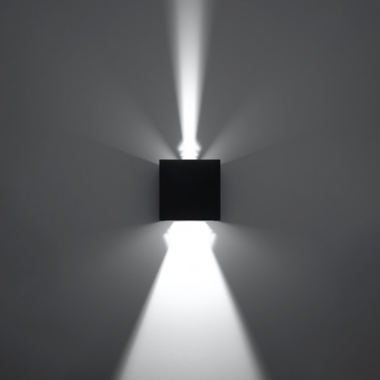 Wall lamp LUCA black LED IP54