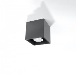 Ceiling lamp QUAD 1 anthracite