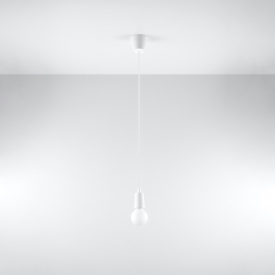 Pendant lamp DIEGO 1 white