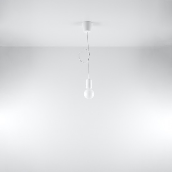 Pendant lamp DIEGO 1 white