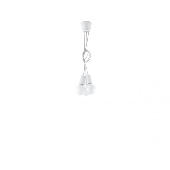 Pendant lamp DIEGO 3 white