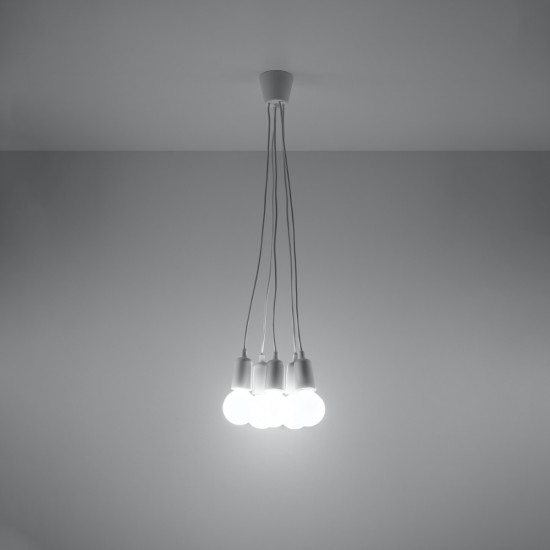 Pendant lamp DIEGO 5 white