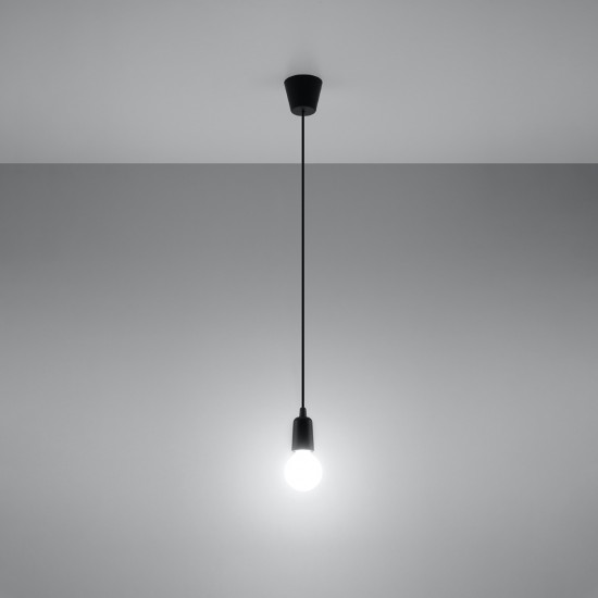 Pendant lamp DIEGO 1 black
