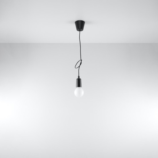 Pendant lamp DIEGO 1 black