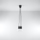 Pendant lamp DIEGO 3 black