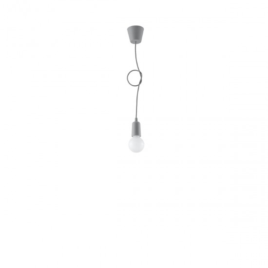 Pendant lamp DIEGO 1 grey