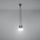Pendant lamp DIEGO 3 grey