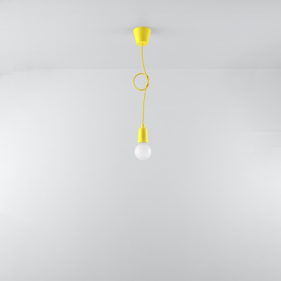 Pendant lamp DIEGO 1 yellow