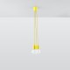 Pendant lamp DIEGO 3 yellow