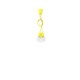 Pendant lamp DIEGO 3 yellow