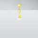 Pendant lamp DIEGO 3 yellow