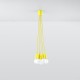 Pendant lamp DIEGO 5 yellow