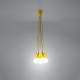 Pendant lamp DIEGO 5 yellow