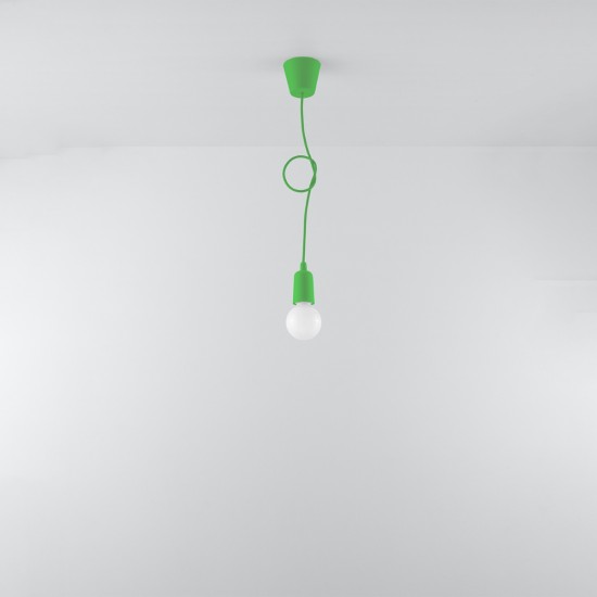 Pendant lamp DIEGO 1 green