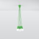 Pendant lamp DIEGO 5 green