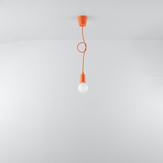 Pendant lamp DIEGO 1 orange