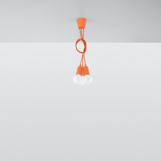 Pendant lamp DIEGO 3 orange