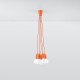 Pendant lamp DIEGO 5 orange