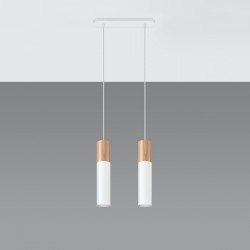 Pendant lamp PABLO 2 white