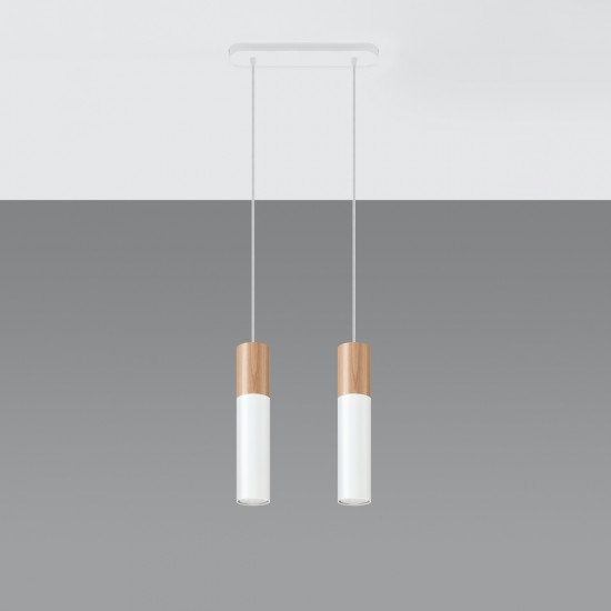 Pendant lamp PABLO 2 white