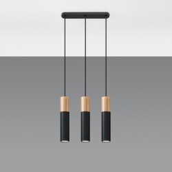 Pendant lamp PABLO 3 black