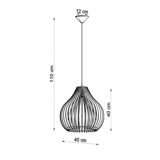 Pendant lamp APRILLA wood
