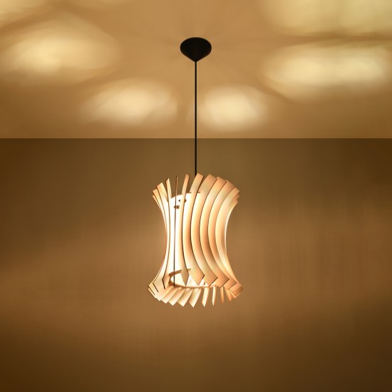 Pendant lamp ORIANA wood