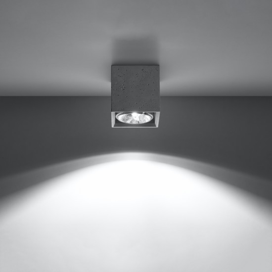 Ceiling lamp VALDE concrete